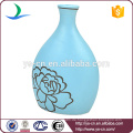 2015 heißer Verkauf YSv0179-01 matt blauer Vase mit Blumen